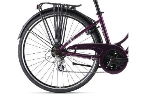 Rower damski Liv  Flourish FS 2 - Śliwkowy - w 100% gotowy do jazdy